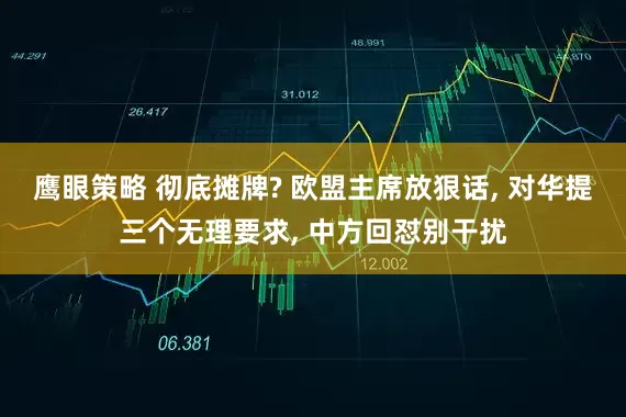 鹰眼策略 彻底摊牌? 欧盟主席放狠话, 对华提三个无理要求, 中方回怼别干扰