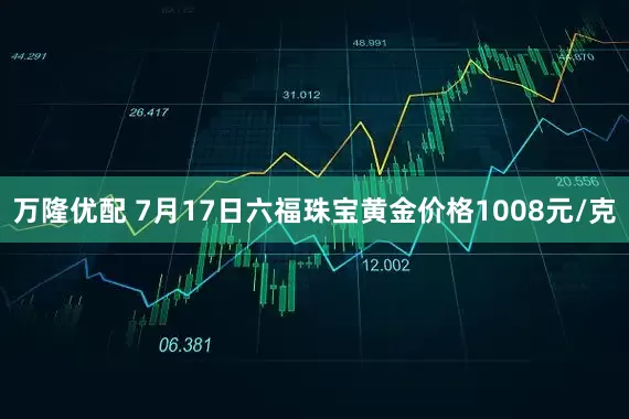 万隆优配 7月17日六福珠宝黄金价格1008元/克